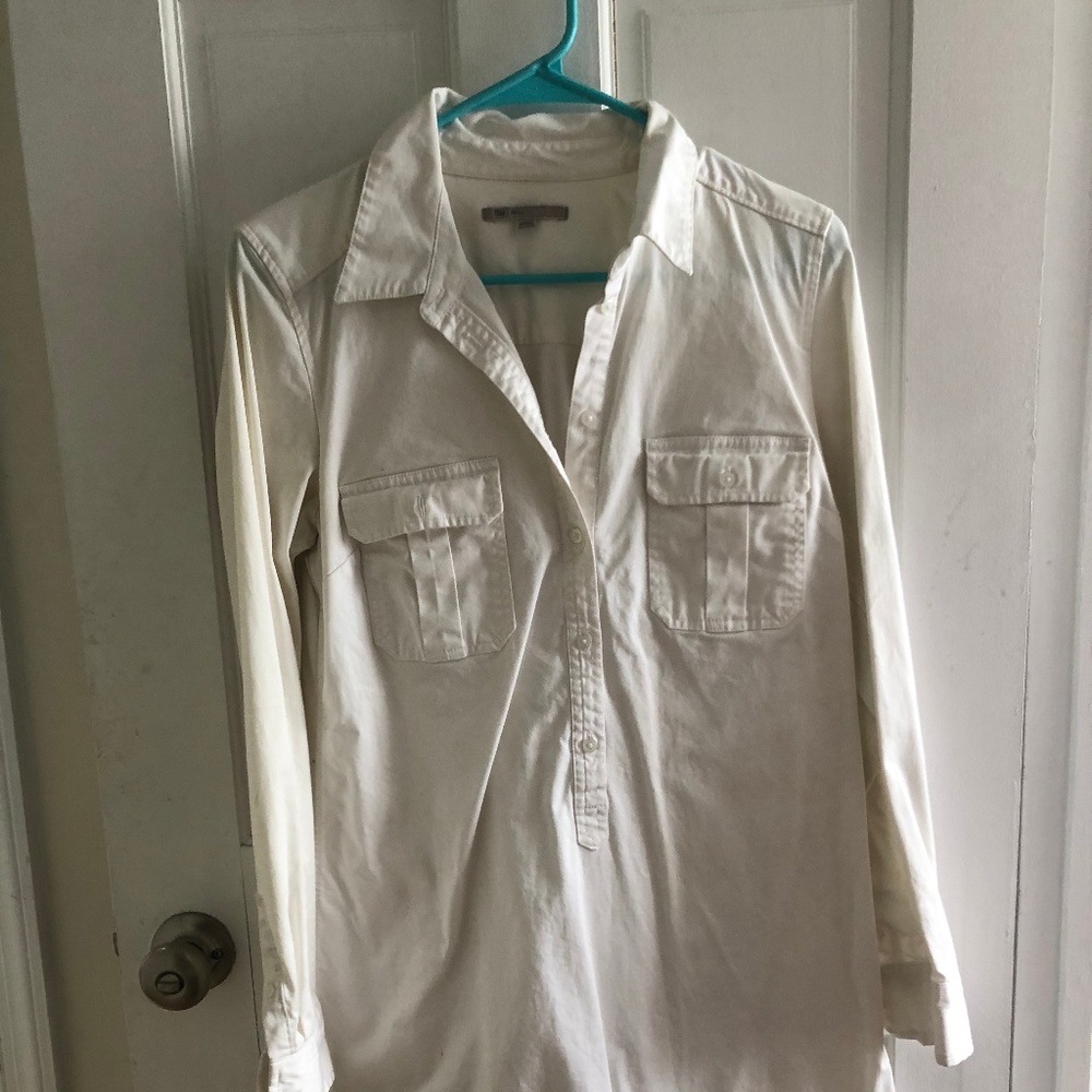Gap White Shirt Dress